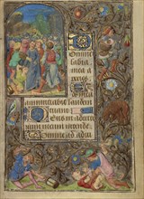 The Betrayal of Christ; Lieven van Lathem, Flemish, about 1430 - 1493, Ghent, written, Belgium; about 1471; Tempera colors
