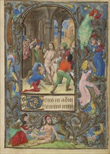 The Flagellation; Vienna Master of Mary of Burgundy, Flemish, active about 1470 - about 1480, Antwerp, illuminated, Belgium