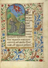 The Stigmatization of Saint Francis; Rouen, France; about 1480–1490; Tempera colors, gold leaf, gold paint, silver paint