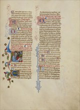 Initial I: Saint John the Evangelist; Master of the Brussels Initials, Italian, active about 1389 - 1410, Bologna, Emilia-