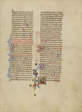 Initial G: Saint Thomas Becket; Master of the Brussels Initials, Italian, active about 1389 - 1410, Bologna, Emilia-Romagna