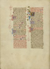 Initial I: Saint John the Baptist; Master of the Brussels Initials, Italian, active about 1389 - 1410, Bologna, Emilia-Romagna