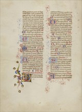 Initial G: Saint Agatha; Master of the Brussels Initials, Italian, active about 1389 - 1410, Bologna, Emilia-Romagna, Italy