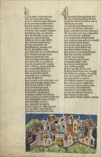 Sodom and Gomorrah; Unknown, Rudolf von Ems, Austrian, about 1200 - 1254, Regensburg, Bavaria, Germany; about 1400–1410