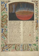 The Torment of Murderers; Simon Marmion, Flemish, active 1450 - 1489, Ghent, Belgium; 1475; Tempera colors, gold leaf, gold