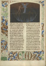 The Torment of the Proud - Valley of Burning Sulphur; Simon Marmion, Flemish, active 1450 - 1489, Valenciennes, France; 1475
