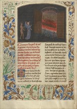 The Gates of Hell and Lucifer; Simon Marmion, Flemish, active 1450 - 1489, Ghent, Belgium; 1475; Tempera colors, gold leaf