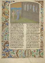The Wall of Heaven Where the Bad But Not Very Bad are in Temporary Discomfort; Simon Marmion, Flemish, active 1450 - 1489