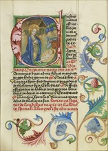 Initial C: The Nativity; Workshop of Valentine Noh, Bohemian, active 1470s, Prague, Bohemia, Czech Republic; about 1470 - 1480
