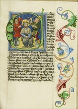 Initial C: The Mocking of Christ; Workshop of Valentine Noh, Bohemian, active 1470s, Prague, Bohemia, Czech Republic