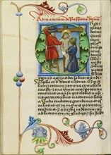 Initial O: The Deposition; Workshop of Valentine Noh, Bohemian, active 1470s, Prague, Bohemia, Czech Republic; about 1470