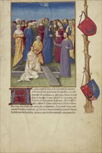 The Raising of Lazarus; Master of Guillaume Lambert and workshop, French, active about 1475 - 1485, Lyon, France; about 1480