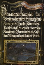The Burning of Troy; Joris Hoefnagel, Flemish , Hungarian, 1542 - 1600, and Georg Bocskay, Hungarian, died 1575, Vienna