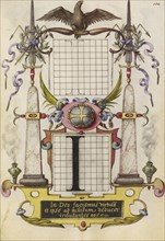 Guide for Constructing the Letter I; Joris Hoefnagel, Flemish , Hungarian, 1542 - 1600, Vienna, Austria; about 1591 - 1596