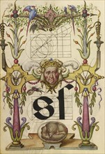 Guide for Constructing the Letter s; Joris Hoefnagel, Flemish , Hungarian, 1542 - 1600, Vienna, Austria; about 1591 - 1596