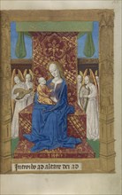 The Virgin and Child Enthroned; Master of Guillaume Lambert, French, active about 1475 - 1485, Lyon, France; 1478