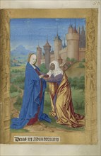 The Visitation; Master of Guillaume Lambert, French, active about 1475 - 1485, Lyon, France; 1478