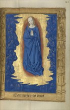 The Virgin in a Glory of Angels; Master of Guillaume Lambert, French, active about 1475 - 1485, Lyon, France; 1478