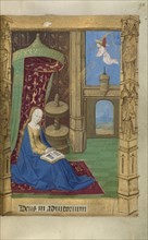 The Annunciation(?, or The Virgin Seated in Prayer; Master of Guillaume Lambert, French, active about 1475 - 1485, Lyon, France