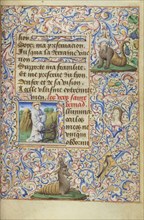Initial I: Saint Bernard Disputing with the Devil; Master of Jean Rolin II, Hand B, French, active Paris, France