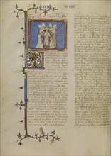 The Coronation of Solomon; Master of Jean de Mandeville, French, active 1350 - 1370, Paris, France; about 1360 - 1370; Tempera