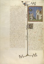 Jeremiah before Jerusalem in Flames; Master of Jean de Mandeville, French, active 1350 - 1370, Paris, France; about 1360–1370