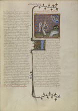 Ezekiel's Vision of the Tetramorph; Master of Jean de Mandeville, French, active 1350 - 1370, Paris, France; about 1360 - 1370