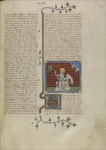 Saint Luke; Master of Jean de Mandeville, French, active 1350 - 1370, Paris, France; about 1360 - 1370; Tempera on parchment