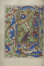 Christ Nailed to the Cross; Master of the Lee Hours, Flemish, active about 1450 - 1470, Ghent, probably, Belgium; about 1450