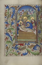 The Entombment; Master of the Lee Hours, Flemish, active about 1450 - 1470, Ghent, probably, Belgium; about 1450 - 1455