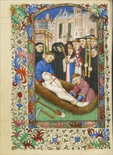 Burial in a Churchyard; Master of Sir John Fastolf, French, active before about 1420 - about 1450, France; about 1430 - 1440