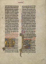 Initial L: The Tree of Jesse; Lille, France; about 1260 - 1270; Tempera, gold leaf, and pen and black ink on parchment