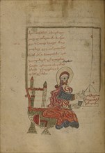 Saint Mark; Lake Van, Turkey; 1386; Black ink and watercolors on paper bound between wood boards covered with dark brown kidskin