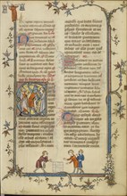 Initial C: The Massacre of the Innocents; Paris, France; about 1320 - 1325; Tempera colors, gold leaf, and ink on parchment