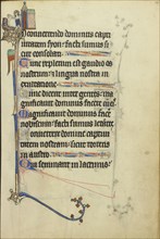 Initial I: The Descent into Limbo; Northeastern France, France; about 1300; Tempera colors, gold leaf, and ink on parchment