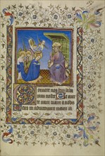 The Coronation of the Virgin; Paris, France; about 1400 - 1410; Tempera colors, gold leaf, gold paint, and ink on parchment