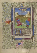 The Annunciation to the Shepherds; Follower of the Egerton Master, French , Netherlandish, active about 1405 - 1420, Paris