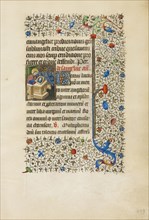 Saint Luke Painting an Image of the Virgin; Workshop of the Bedford Master, French, active first half of 15th century, Paris