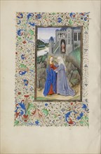 The Visitation; Master of the Llangattock Hours, Flemish, active about 1450 - 1460, Ghent, bound, Belgium; 1450s; Tempera