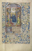 Pentecost; Willem Vrelant, Flemish, died 1481, active 1454 - 1481, Bruges, Belgium; early 1460s; Tempera colors, gold leaf