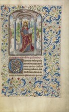 Christ Blessing; Willem Vrelant, Flemish, died 1481, active 1454 - 1481, Bruges, Belgium; early 1460s; Tempera colors, gold
