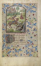 Saint George and the Dragon; Willem Vrelant, Flemish, died 1481, active 1454 - 1481, Bruges, Belgium; early 1460s; Tempera