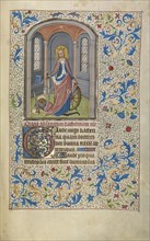 Saint Catherine; Willem Vrelant, Flemish, died 1481, active 1454 - 1481, Bruges, Belgium; early 1460s; Tempera colors, gold