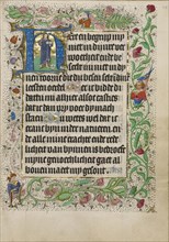 Initial H: Salvator Mundi; Master of Evert Zoudenbalch, Dutch, active 3rd quarter of 15th century, Utrecht, Netherlands