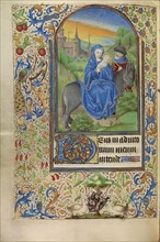 The Flight into Egypt; Master of Jacques of Luxembourg, French, active about 1460 - 1470, Northern France, France; about 1466