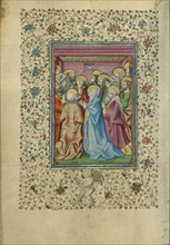 Pentecost; Naples, Campania, Italy; about 1460; Tempera colors, gold, and ink on parchment; Leaf: 17.1 x 12.1 cm