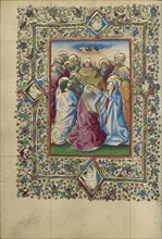 The Ascension; Naples, Campania, Italy; about 1460; Tempera colors, gold, and ink on parchment; Leaf: 17.1 x 12.1 cm