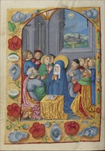 Pentecost; Strasbourg, France; early 16th century; Tempera colors on parchment; Leaf: 13.5 x 10.5 cm, 5 5,16 x 4 1,8 in
