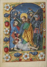 The Betrayal of Christ; Strasbourg, France; early 16th century; Tempera colors on parchment; Leaf: 13.5 x 10.5 cm