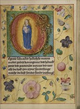 Initial G: The Virgin and Child; Workshop of Gerard Horenbout, Flemish, 1465 - 1541, Ghent, illuminated; probably, Belgium